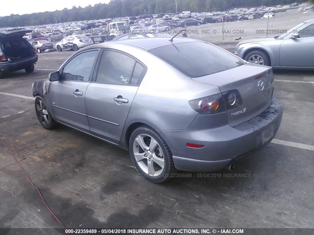 JM1BK323X61503355 - 2006 MAZDA 3 S GRAY photo 3