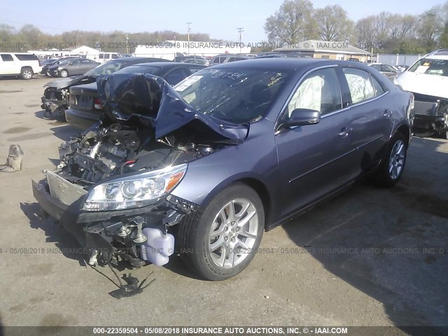 1G11C5SLXEF119624 - 2014 CHEVROLET MALIBU 1LT 蓝色 照片 2