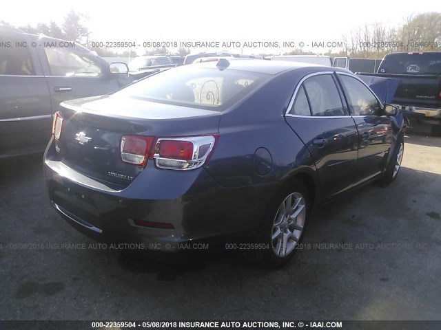 1G11C5SLXEF119624 - 2014 CHEVROLET MALIBU 1LT 蓝色 照片 4