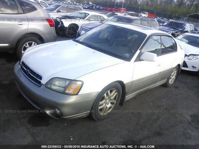 4S3BE686717204020 - 2001 SUBARU LEGACY OUTBACK LIMITED WHITE photo 2