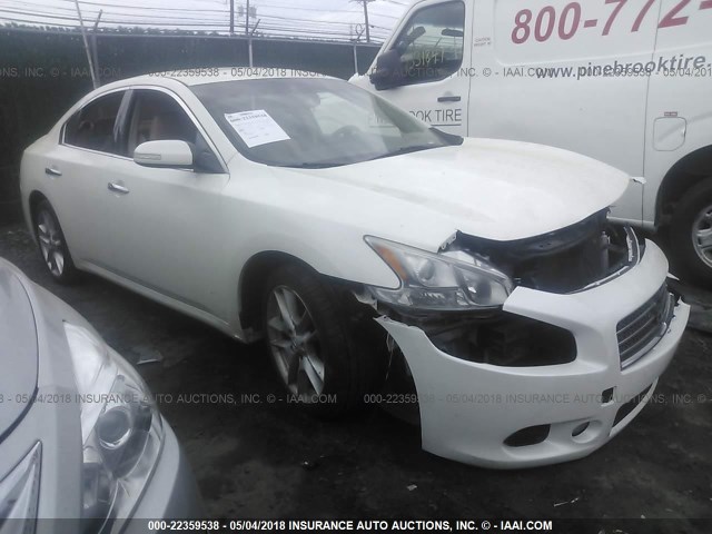 1N4AA5AP2AC848221 - 2010 NISSAN MAXIMA S/SV WHITE photo 1