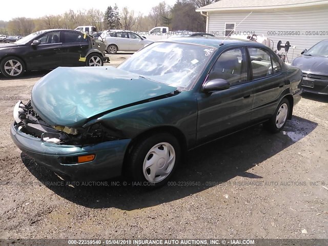 1Y1SK5282TZ038683 - 1996 GEO PRIZM LSI GREEN photo 2