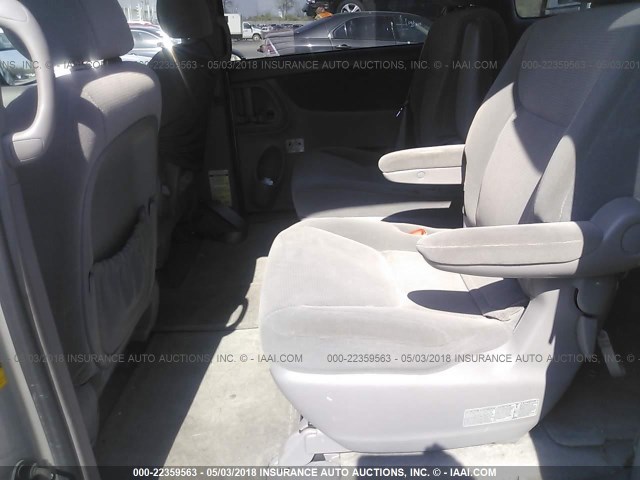 5TDZA23C34S072500 - 2004 TOYOTA SIENNA CE/LE SILVER photo 8