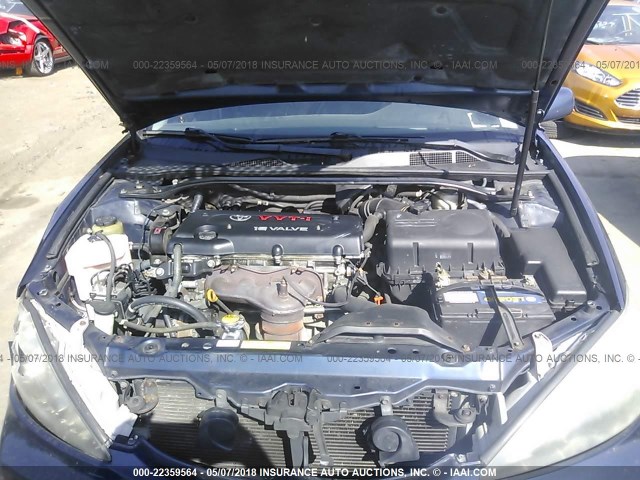 4T1BE32K45U068937 - 2005 TOYOTA CAMRY LE/XLE/SE Dark Blue photo 10