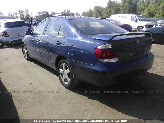 4T1BE32K45U068937 - 2005 TOYOTA CAMRY LE/XLE/SE Dark Blue photo 3