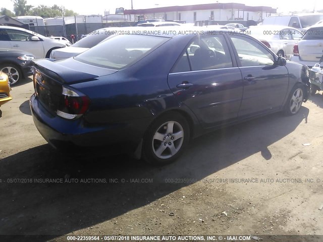 4T1BE32K45U068937 - 2005 TOYOTA CAMRY LE/XLE/SE Dark Blue photo 4