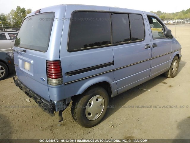 1FMCA11U8VZA29231 - 1997 FORD AEROSTAR BLUE photo 4