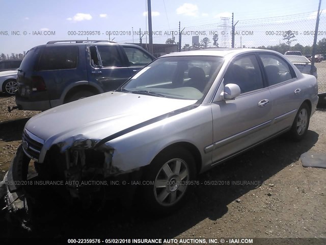 KNAGD126745364965 - 2004 KIA OPTIMA LX/EX SILVER photo 2