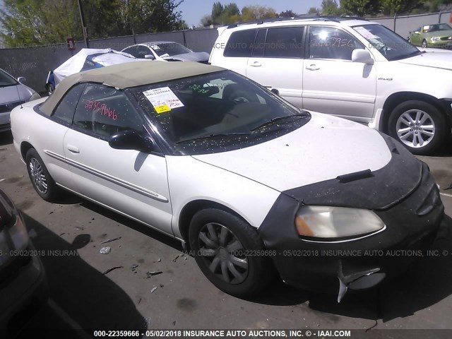 1C3EL45X62N318158 - 2002 CHRYSLER SEBRING LX WHITE photo 1