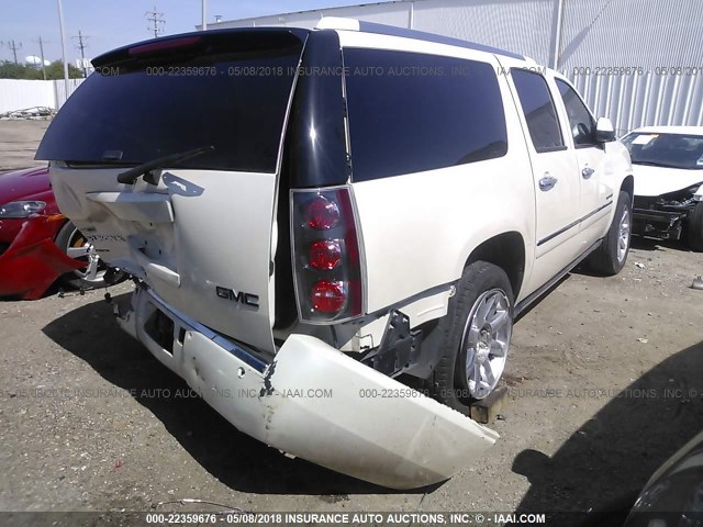 1GKS1MEF3CR287896 - 2012 GMC YUKON XL DENALI WHITE photo 4