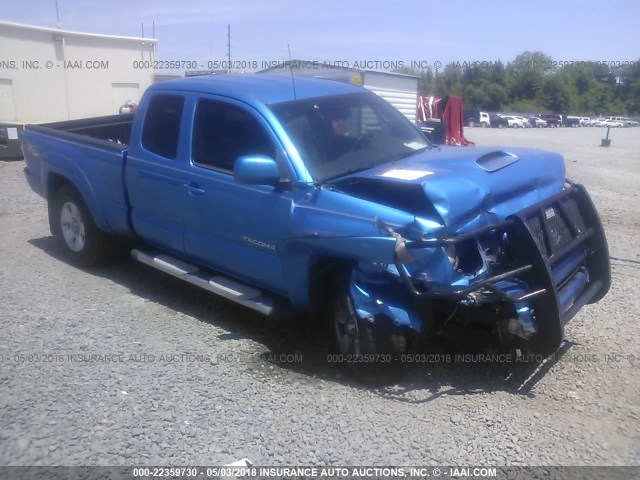 5TETU62N97Z387316 - 2007 TOYOTA TACOMA PRERUNNER ACCESS CAB BLUE photo 1