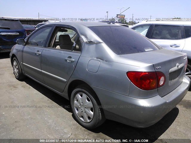 JTDBR32E142037576 - 2004 TOYOTA COROLLA CE/LE GRAY photo 3