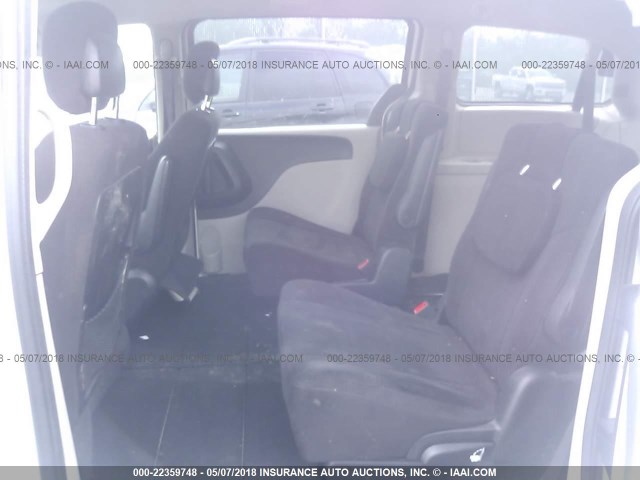 2C4RDGBG5CR340494 - 2012 DODGE GRAND CARAVAN SE WHITE photo 8