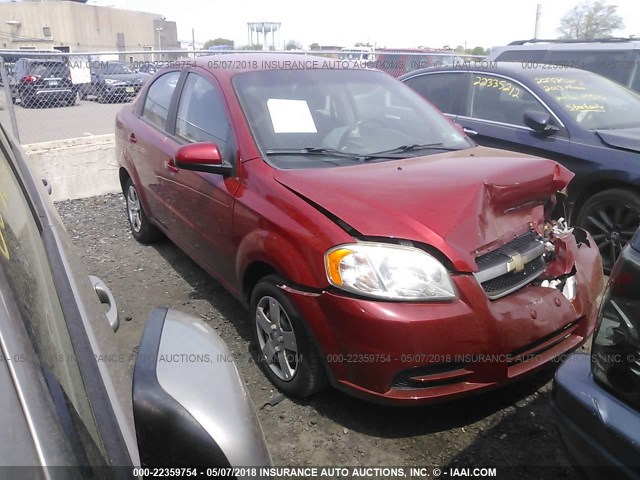 KL1TD5DE5AB044688 - 2010 CHEVROLET AVEO LS/LT 红色 照片 1