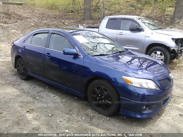 4T1BF3EK2AU566542 - 2010 TOYOTA CAMRY SE/LE/XLE BLUE photo 1