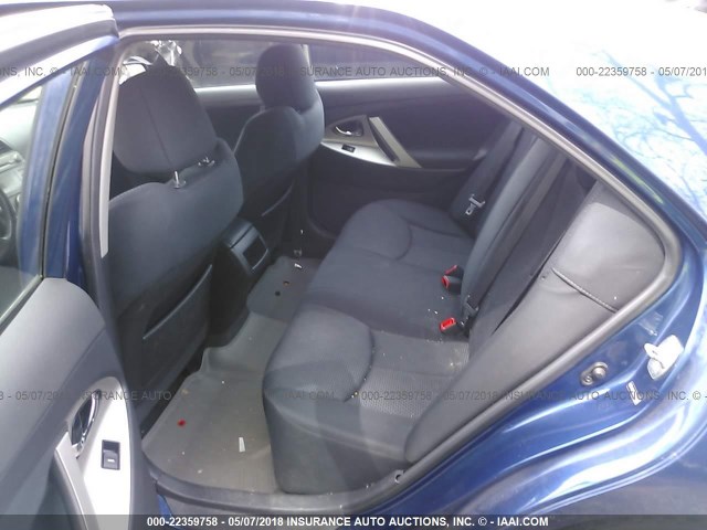 4T1BF3EK2AU566542 - 2010 TOYOTA CAMRY SE/LE/XLE BLUE photo 8