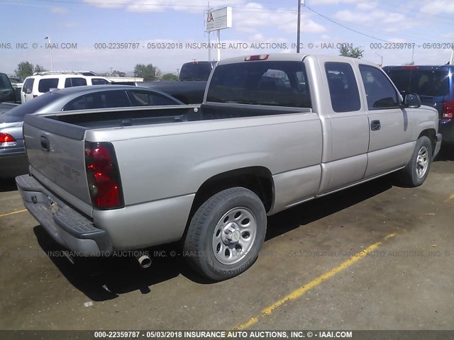 1GCEC19X37Z100876 - 2007 CHEVROLET SILVERADO C1500 CLASSIC SILVER photo 4