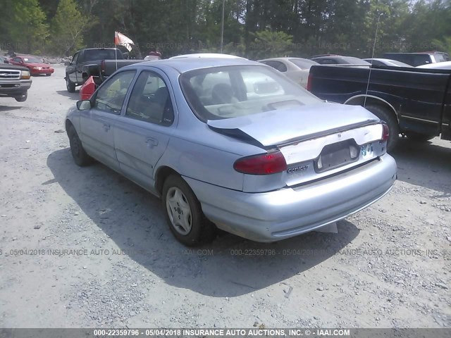 1FAFP6635WK215595 - 1998 FORD CONTOUR LX/SPORT/SE BLUE photo 3