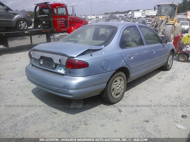 1FAFP6635WK215595 - 1998 FORD CONTOUR LX/SPORT/SE BLUE photo 4