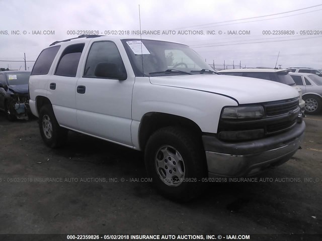 1GNEK13Z14R211877 - 2004 CHEVROLET TAHOE K1500 WHITE photo 1