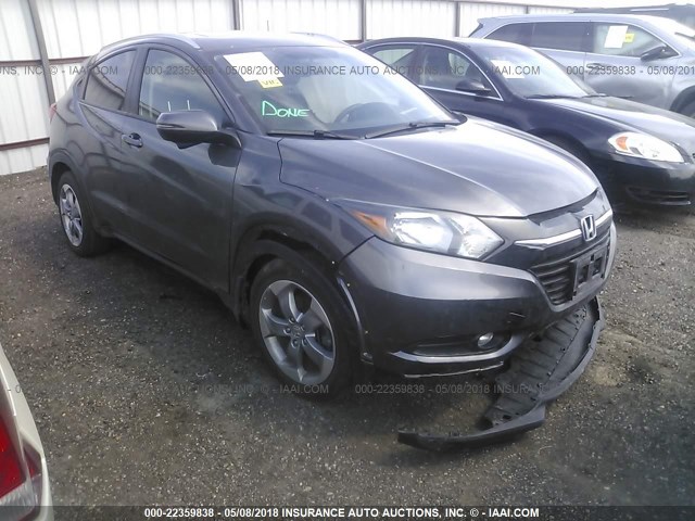 3CZRU6H73GM764250 - 2016 HONDA HR-V EXL GRAY photo 1