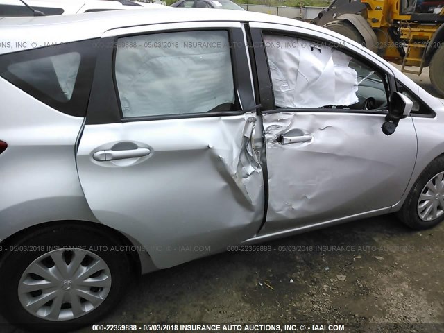 3N1CE2CP7FL382514 - 2015 NISSAN VERSA NOTE S/S PLUS/SV/SL/SR SILVER photo 6