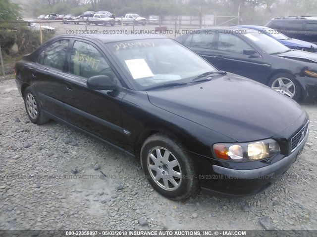 YV1RS61N612005251 - 2001 VOLVO S60 BLACK photo 1