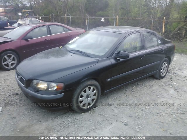 YV1RS61N612005251 - 2001 VOLVO S60 BLACK photo 2