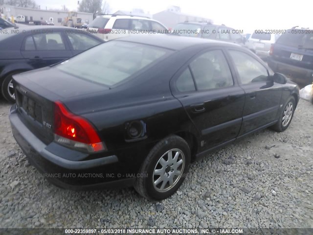 YV1RS61N612005251 - 2001 VOLVO S60 BLACK photo 4