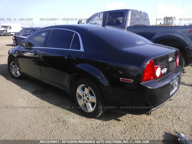1G1ZG57B88F180272 - 2008 CHEVROLET MALIBU LS BLACK photo 3