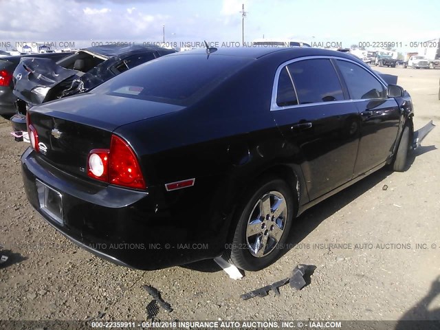 1G1ZG57B88F180272 - 2008 CHEVROLET MALIBU LS BLACK photo 4