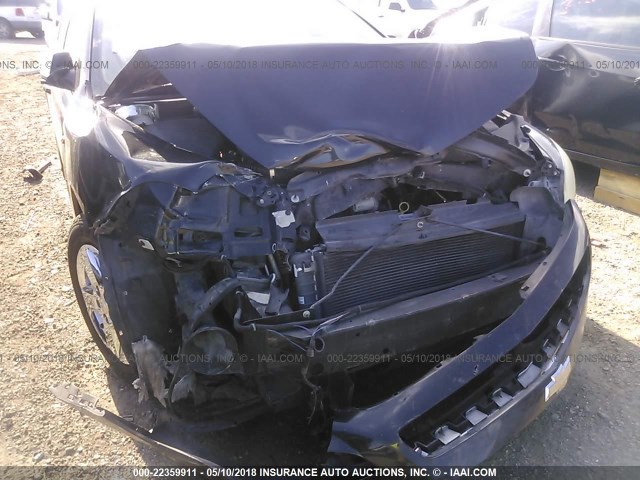 1G1ZG57B88F180272 - 2008 CHEVROLET MALIBU LS BLACK photo 6