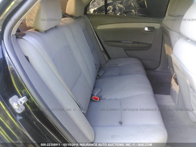 1G1ZG57B88F180272 - 2008 CHEVROLET MALIBU LS BLACK photo 8