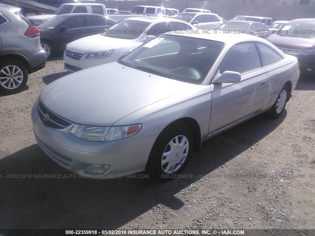 2T1CG22P7YC315734 - 2000 TOYOTA CAMRY SOLARA SE SILVER photo 2