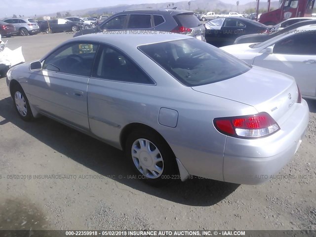 2T1CG22P7YC315734 - 2000 TOYOTA CAMRY SOLARA SE SILVER photo 3