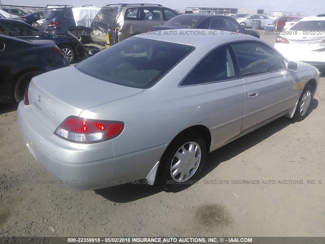 2T1CG22P7YC315734 - 2000 TOYOTA CAMRY SOLARA SE SILVER photo 4