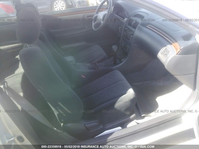 2T1CG22P7YC315734 - 2000 TOYOTA CAMRY SOLARA SE SILVER photo 5