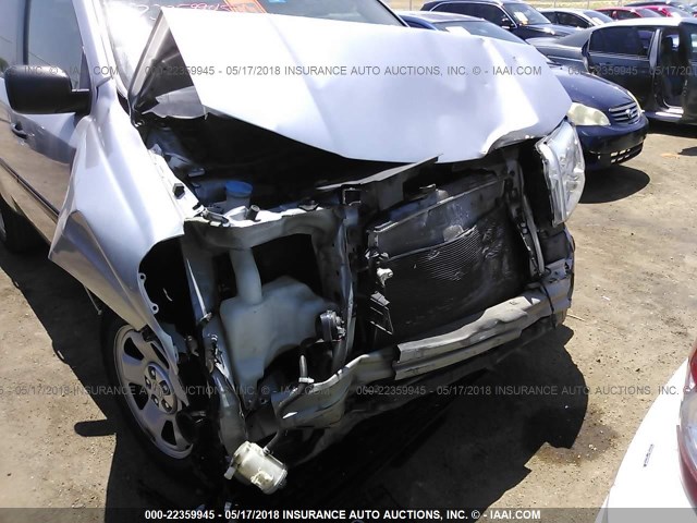 5FNYF3H24DB025936 - 2013 HONDA PILOT LX SILVER photo 6