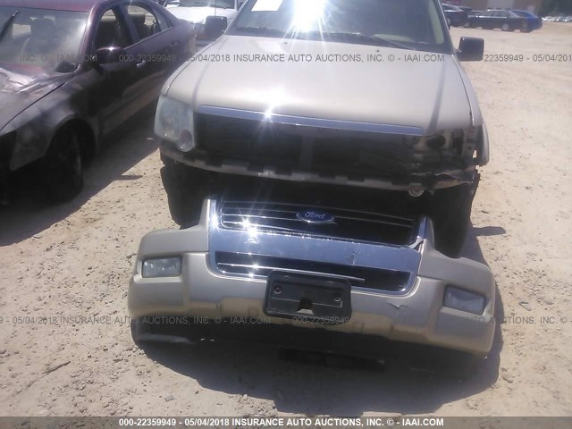 1FMEU73E37UA89751 - 2007 FORD EXPLORER XLT GOLD photo 6