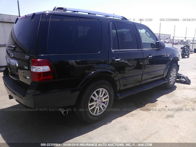 1FMJU1K52DEF38503 - 2013 FORD EXPEDITION LIMITED BLACK photo 4