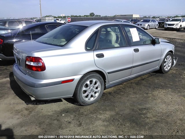 YV1VS29501F735242 - 2001 VOLVO S40 1.9T SILVER photo 4