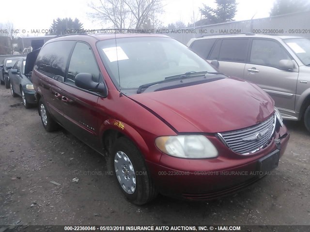 2C8GP44G91R152244 - 2001 CHRYSLER TOWN & COUNTRY LX RED photo 1
