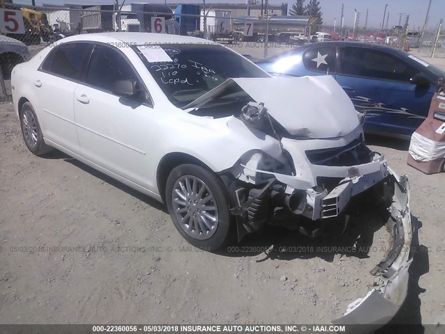 1G1ZB5E0XCF280012 - 2012 CHEVROLET MALIBU LS WHITE photo 1