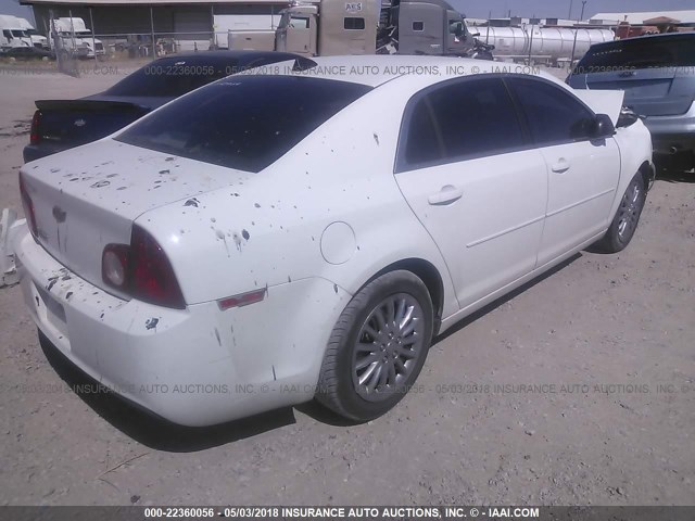 1G1ZB5E0XCF280012 - 2012 CHEVROLET MALIBU LS WHITE photo 4