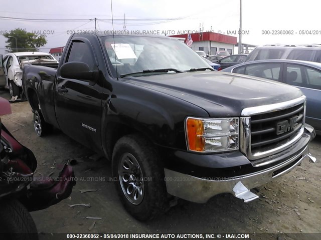 1GTN1TEX9BZ358285 - 2011 GMC SIERRA C1500 BLACK photo 1