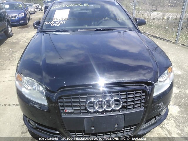 WAUEF78E27A041986 - 2007 AUDI A4 S-LINE 2.0T QUATTRO TURBO BLACK photo 10