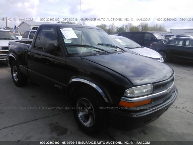 1GCCS145118121707 - 2001 CHEVROLET S TRUCK S10 BLACK photo 1