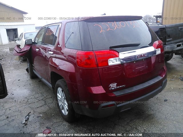 2GKALMEK3D6363441 - 2013 GMC TERRAIN SLE RED photo 3