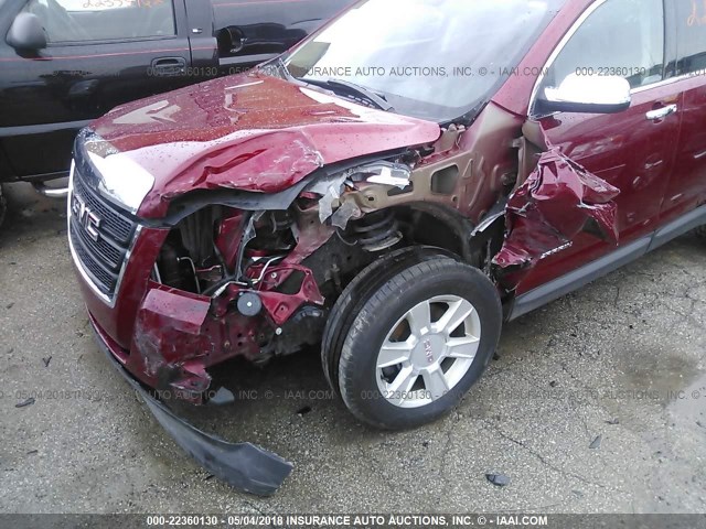 2GKALMEK3D6363441 - 2013 GMC TERRAIN SLE RED photo 6