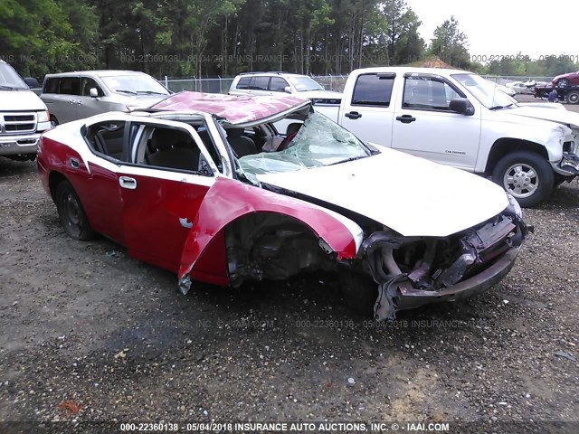 2B3LA43R47H768762 - 2007 DODGE CHARGER SE/SXT RED photo 1